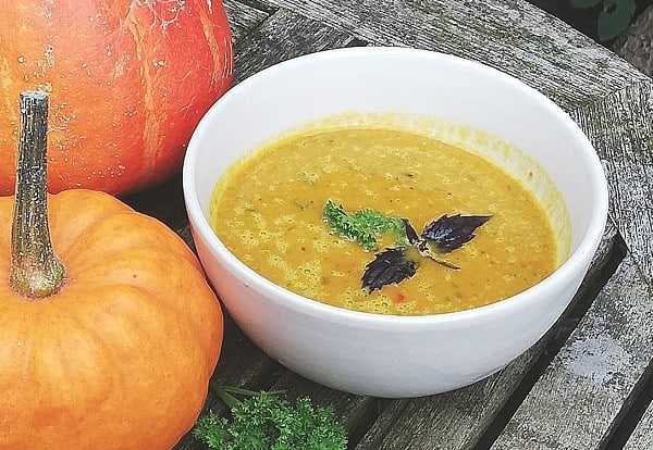 pittige vegan pompoensoep recept