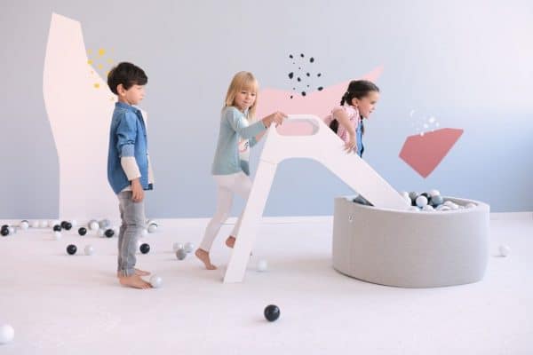 duurzaam speelgoed Misioo Houten Glijbaan | Wit