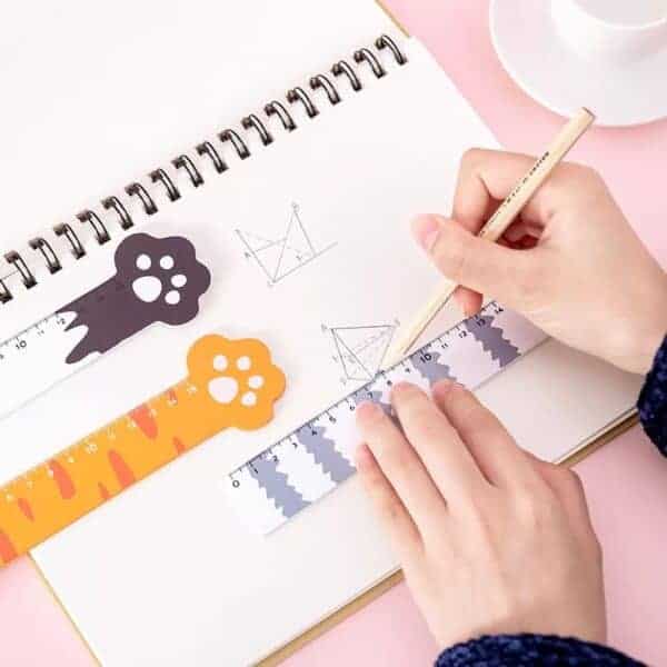 kittige bureau accessoires katten linaal