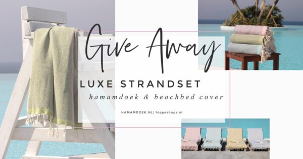 luxe strandset double diamond beachbed cover hamamdoek