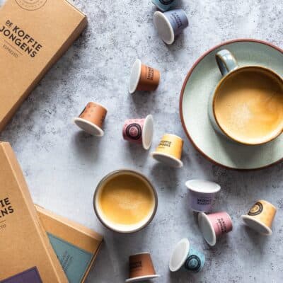 100% biologisch afbreekbare koffiecups van De Koffiejongens