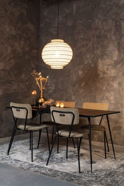 eetkamerstoelen en eethoek verlichting