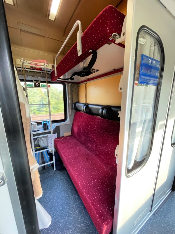 nightjet Coupé met 4 ligplaatsen (overdag 6 zitplaatsen)