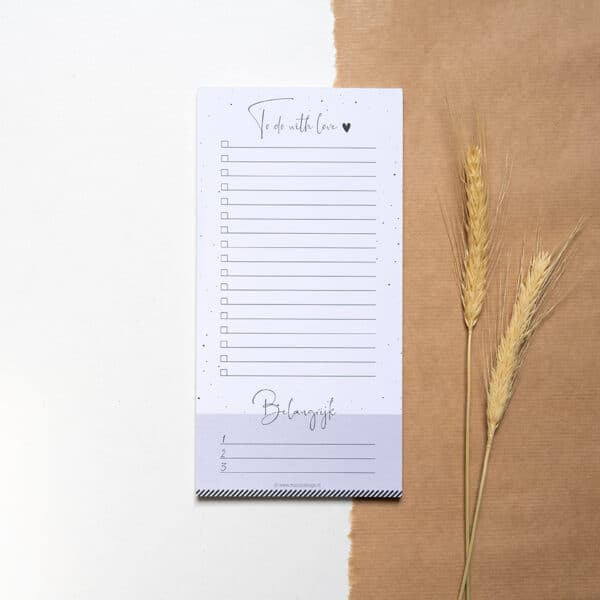 to do notitieblok moodz design