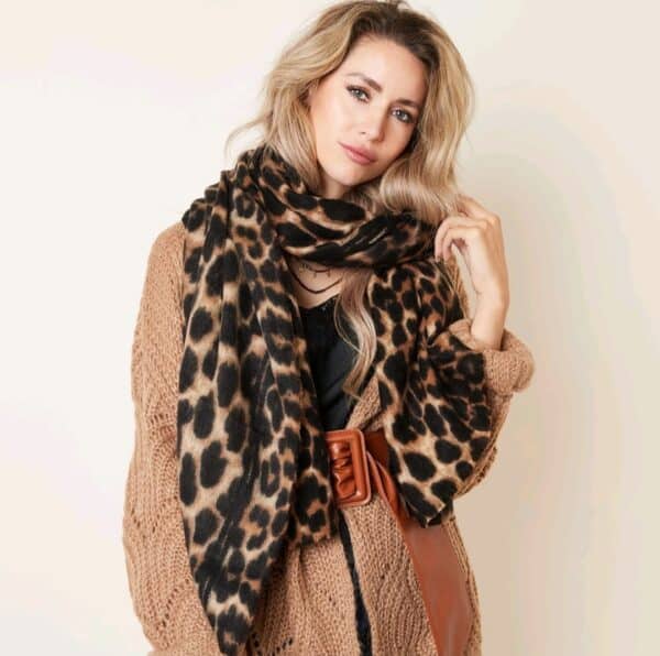 sjaal animal print