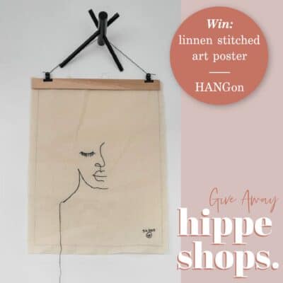 HANGon Linnen Stitched Art Poster: een uniek kunstwerkje voor aan de muur