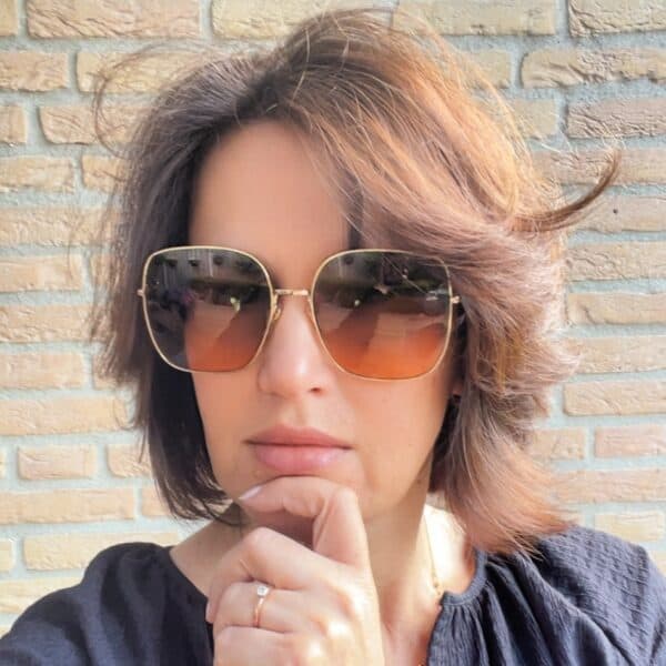 Gucci zonnebril Square-frame sunglasses Style 648494 I3330 8076 horsebit