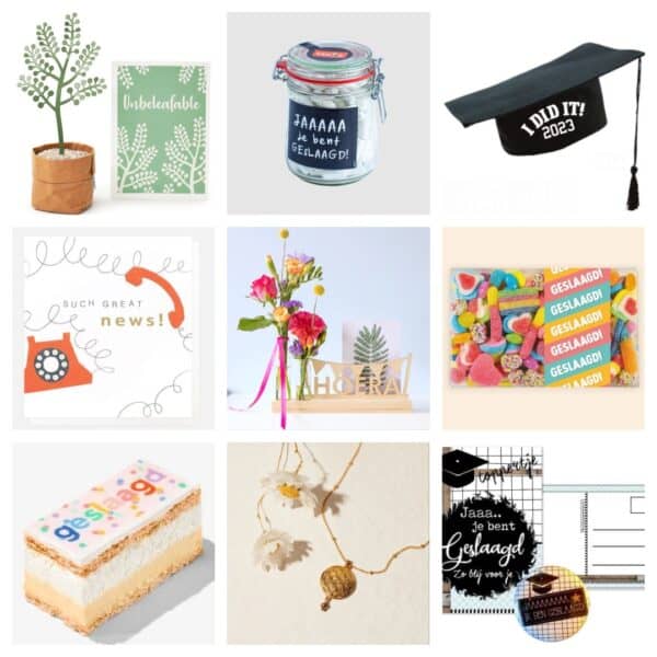 cadeautjes voor een geslaagde