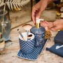 feelind blue Badkamer Accessoires Set/3 Kyoto Festival Blauw | pipstudio.nl