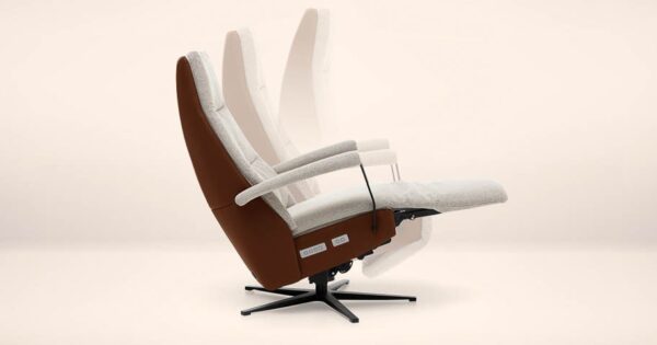 happy lounging designstoel ontspannen