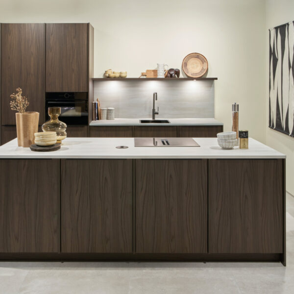 donker houten keuken