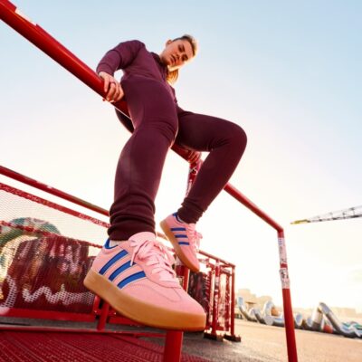 Barreda dames sneakers roze blauw
