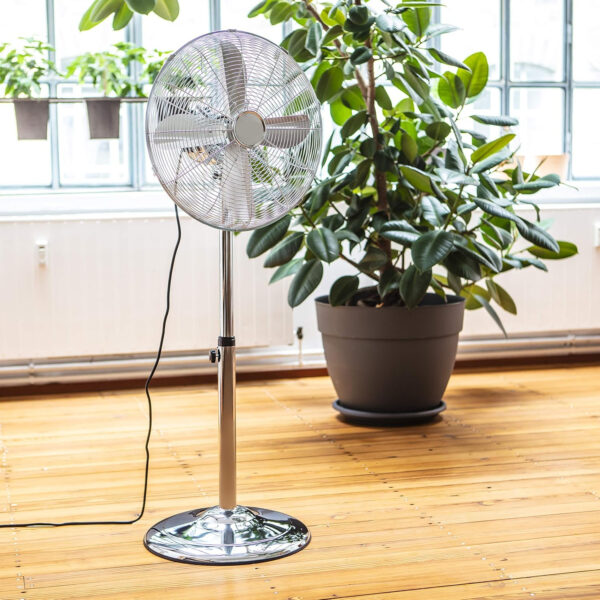 ventilator retro chrome staand